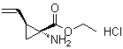 structure of CAS# 259214-56-7, (1R,2S)-1-氨基-2-乙烯基环丙烷羧酸乙酯盐酸盐
