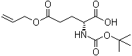 structure of CAS# 259221-91-5, N-[(叔丁氧羰基]-D-谷氨酸 5-(2-丙烯基)酯