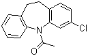 structure of CAS# 25961-11-9, 3-氯-5-乙酰基-10,11-二氢-5H-二苯并[b,f]氮杂卓