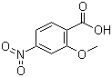 CAS # 2597-56-0, 2-Methoxy-4-nitrobenzoic acid, 4-Nitro-2-methoxybenzoic acid, 4-Nitro-o-anisic acid