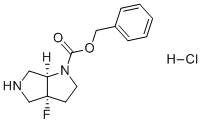 CAS # 2597333-33-8, (cis)-benzyl 3a-fluorohexahydropyrrolo[3,4-b]pyrrole-1(2H)-carboxylate hydrochloride