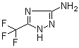 CAS # 25979-00-4, 5-(Trifluoromethyl)-1,2,4-triazol-3-amine, 5-(Trifluoromethyl)-1H-1,2,4-triazol-3-amine, 5-(Trifluoromethyl)-4H-1,2,4-triazol-3-amine, NSC 515970