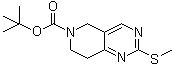 tert-Butyl 2-(methylthio)-7,8-dihydropyrido[4,3-d]pyrimidine-6(5H)-carboxylate molecular structure (CAS 259809-78-4)