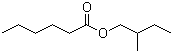 CAS # 2601-13-0, 2-Methylbutyl hexanoate