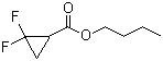 Butyl 2,2-difluorocyclopropanecarboxylate molecular structure (CAS 260352-79-2)