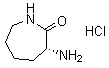 structure of CAS# 26081-03-8, (3R)-3-氨基六氢-2H-氮杂卓-2-酮单盐酸盐