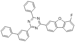 CAS # 2608651-91-6, 2-(6-Fluorodibenzofuran-3-yl)-4-phenyl-6-(3-phenylphenyl)-1,3,5-triazine