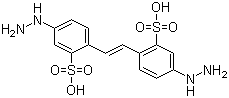 structure of CAS# 26092-49-9, 4,4'-Dihydrazinostilbene-2,2'-disulphonic acid