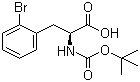 structure of CAS# 261165-02-0, Boc-L-2-溴苯丙氨酸