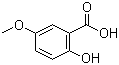 structure of CAS# 2612-02-4, 5-Methoxysalicylic acid