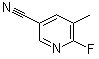CAS # 261625-67-6, 6-Fluoro-5-methyl-3-pyridinecarbonitrile, 5-Cyano-2-fluoro-3-methylpyridine