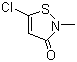 structure of CAS# 26172-55-4, 5-氯-2-甲基异噻唑啉-3-酮