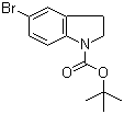 structure of CAS# 261732-38-1, 5-溴-1-(叔丁氧羰基)-2,3-二氢-1H-吲哚