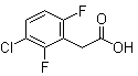 structure of CAS# 261762-53-2, 3-Chloro-2,6-difluorobenzeneacetic acid