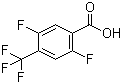 structure of CAS# 261945-05-5, 2,5-二氟-4-(三氟甲基)苯甲酸