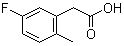 structure of CAS# 261951-75-1, (5-氟-2-甲基苯基)乙酸