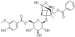 CAS # 262350-52-7, Mudanpioside J, 6'-O-Vanillylpaeoniflorin