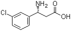 structure of CAS# 262429-49-2, (R)-3-Amino-3-(3-chlorophenyl)propionic acid