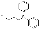 CAS # 2632-97-5, 3-Chloropropyl(methyl)diphenylsilane, 1,1'-[(3-Chloropropyl)methylsilylene]bis[benzene]