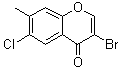 CAS # 263365-48-6, 3-Bromo-6-chloro-7-methyl-4H-1-benzopyran-4-one