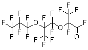 structure of CAS# 2641-34-1, 全氟代-2,5-二甲基-3,6-二氧杂壬酰氟