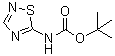 structure of CAS# 264600-76-2, [1,2,4]噻二唑-5-基氨基甲酸叔丁酯