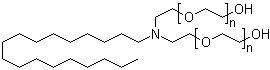 CAS # 26635-92-7, N,N-Bis[poly(oxyethylene)]stearylamine, Polyethylene glycol-stearylamine adduct (2:1), Polyoxyethylenated octadecylamine, RY 130T2, Rokamin S, Rokamin S 10, Rokamin S 22, Rokamin S 8, S 2, Stearylamine ethoxylate, Stearylamine-ethylene oxide adduct, Stearylamine-ethylene oxide polycondensate, Stokomin S 10, TB 12, Teric 18M, Teric 18M10, Teric 18M2, Teric 18M20, Teric 18M5, Tomah E-T 5, Trymeen 6617