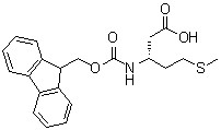 structure of CAS# 266359-48-2, (3R)-3-[[(9H-芴-9-基甲氧基)羰基]氨基]-5-(甲硫基)戊酸