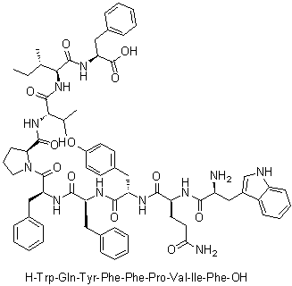 CAS # 266360-23-0, L-Tryptophyl-L-glutaminyl-L-tyrosyl-L-phenylalanyl-L-phenylalanyl-L-prolyl-L-valyl-L-isoleucyl-L-phenylalanine