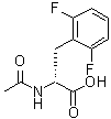 structure of CAS# 266360-56-9, N-乙酰基-2,6-二氟-D-苯丙氨酸