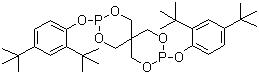 CAS # 26741-53-7, Antioxidant 24, Bis(2,4-di-tert-butylphenyl) pentaerythritol diphosphite, 3,9-Bis(2,4-bis(1,1-dimethylethyl)phenoxy)-2,4,8,10-tetraoxa-3,9-diphosphaspiro(5.5)undecane, ADK Stab PEP 24, Mark PEP 24, Ultranox 626