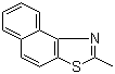 CAS # 2682-45-3, 2-Methylnaphtho[1,2-d]thiazole, 2-Methyl-beta-naphthothiazole