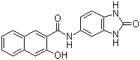 N-(2,3-Dihydro-2-oxo-1H-benzimidazol-5-yl)-3-hydroxy-2-naphthalenecarboxamide molecular structure (CAS 26848-40-8)