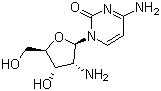 structure of CAS# 26889-42-9, 2'-氨基-2'-脱氧胞苷