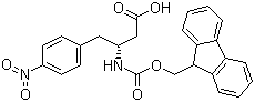 structure of CAS# 269398-78-9, Fmoc-(R)-3-氨基-4-(4-硝基苯基)丁酸