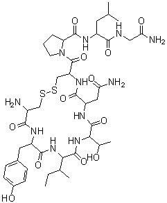 CAS # 26995-91-5, 4-(L-Threonine)oxytocin, 1,2-Dithia-5,8,11,14,17-pentaazacycloeicosane, cyclic peptide deriv.