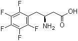 structure of CAS# 270063-41-7, (S)-3-Amino-4-pentafluorophenylbutanoic acid