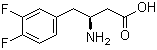 structure of CAS# 270063-53-1, (S)-3-氨基-4-(3,4-二氟苯基)丁酸