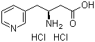 structure of CAS# 270063-59-7, (S)-3-氨基-4-(3-吡啶基)丁酸二盐酸盐