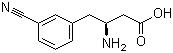 structure of CAS# 270065-85-5, (S)-3-Amino-4-(3-cyanophenyl)butanoic acid