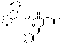 structure of CAS# 270596-45-7, (3S)-3-[[芴甲氧羰基]氨基]-6-苯基-5-己烯酸