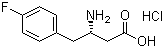structure of CAS# 270596-53-7, (S)-3-氨基-4-(4-氟苯基)丁酸盐酸盐