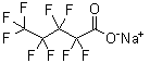 structure of CAS# 2706-89-0, Sodium perfluorovalerate