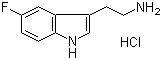 CAS # 2711-58-2, 5-Fluorotryptamine hydrochloride, 5-Fluoro-1H-indole-3-ethylamine monohydrochloride