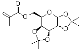 structure of CAS# 2715-36-8, 二异丙亚基半乳糖 6-异丁烯酸酯