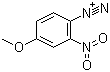 CAS 登录号：27165-25-9, 冰染重氮组分 1, 4-甲氧基-2-硝基重氮苯