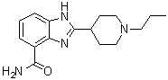 structure of CAS# 272769-49-0, 2-(1-丙基-4-哌啶基)-1H-苯并咪唑-4-甲酰胺