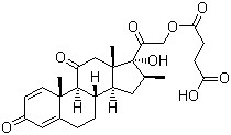 CAS # 27303-92-0, Meprednisone hemisuccinate, 16-Meprednisone hemisuccinate, 17,21-Dihydroxy-16b-methylpregna-1,4-diene-3,11,20-trione 21-(hydrogen succinate)