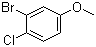 structure of CAS# 2732-80-1, 3-Bromo-4-chloroanisole