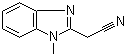 structure of CAS# 2735-62-8, 1-甲基-2-苯并咪唑乙腈